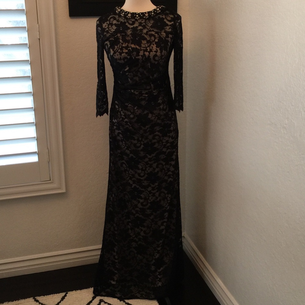 Black formal long dress